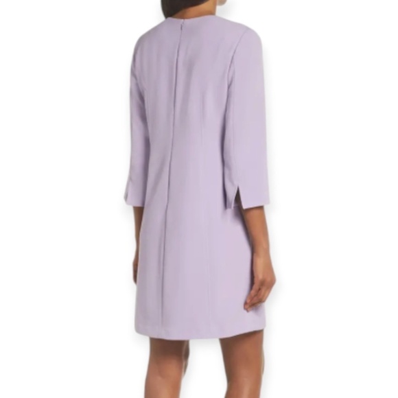 Vince Camuto Lavender Purple Kors Crepe Shift dress SZ 8 - Picture 3 of 14